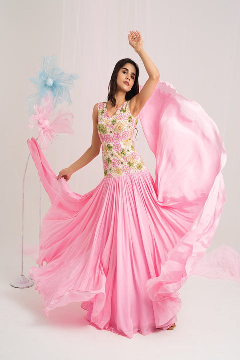 Floral Elegance Gown
