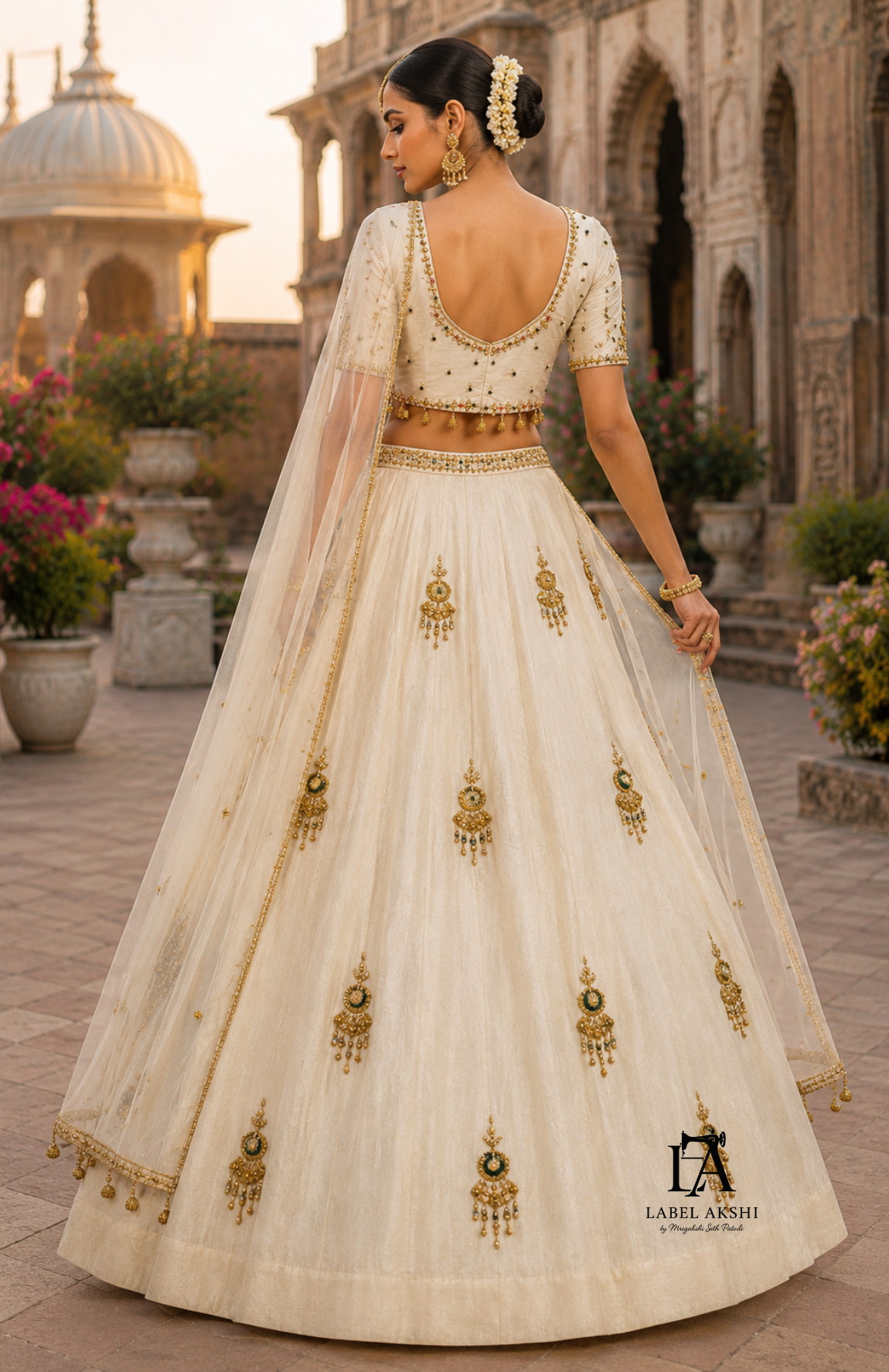 Ivory Jwellery Lehenga Set