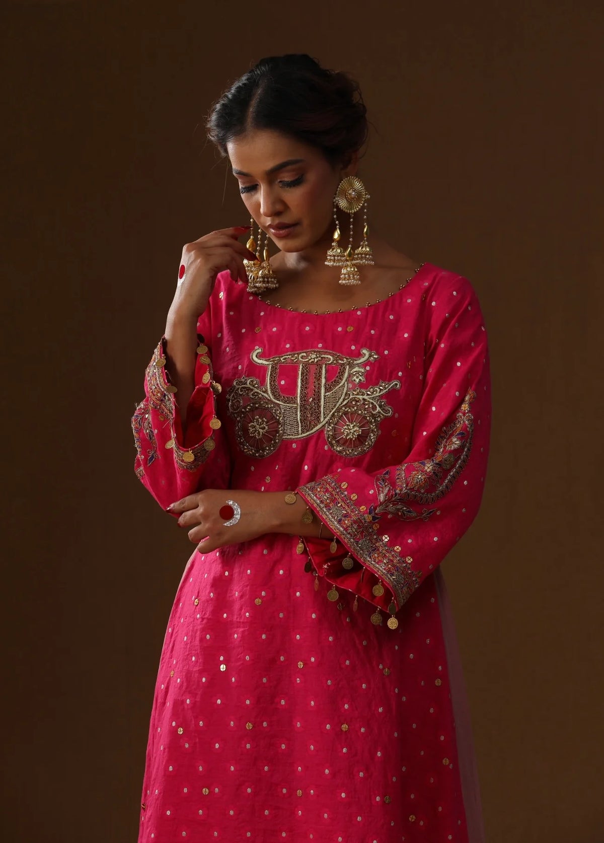 Gulabi Sindoor Saaj Suit Set