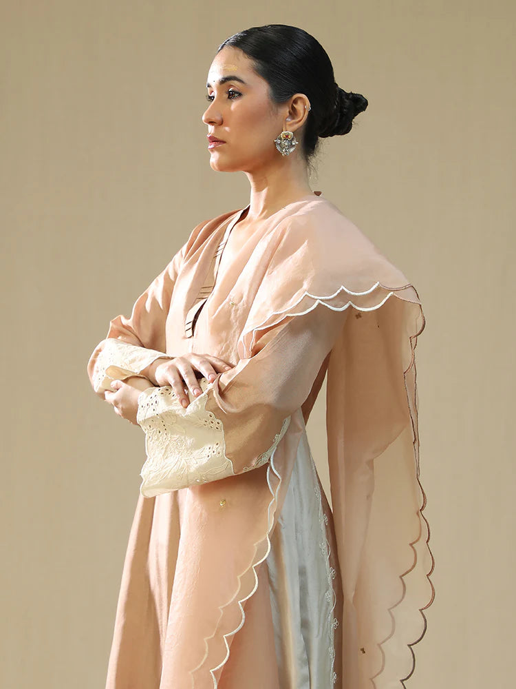 Rose Gold Handpainted Suit Set