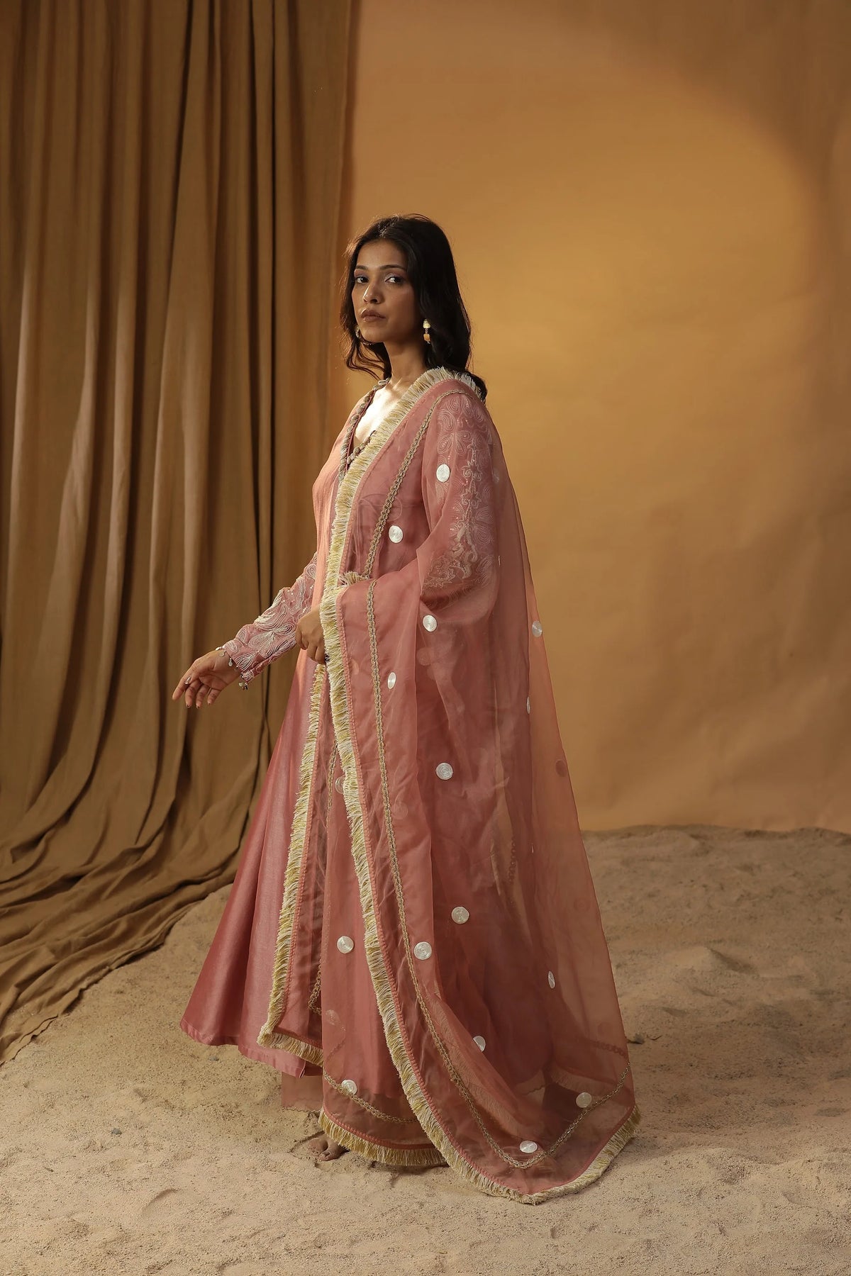Pyazi Angrakha Suit Set