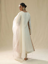 Ivory Handpainted Kurta Suit Set