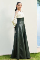 Sculpt Lace-Up Gown
