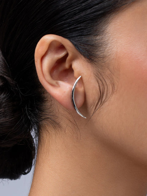 Silver Arch Earrings