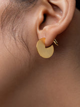 Golden Crescent Earrings