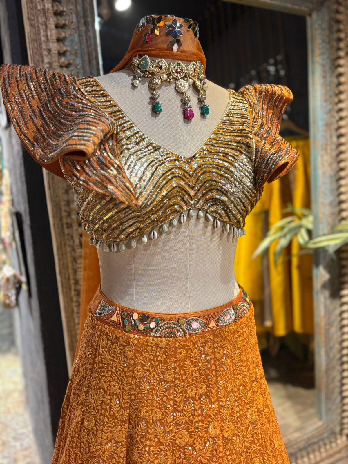 Amber Orange Shine Ensemble