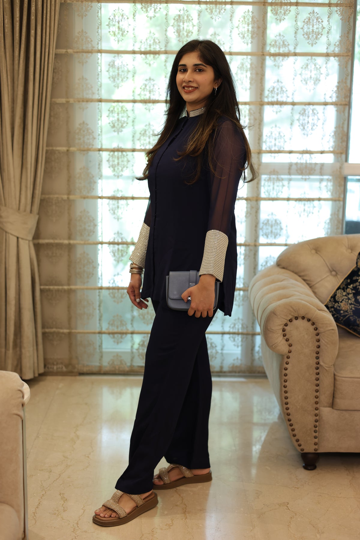 Navy Blue Co-ord Set