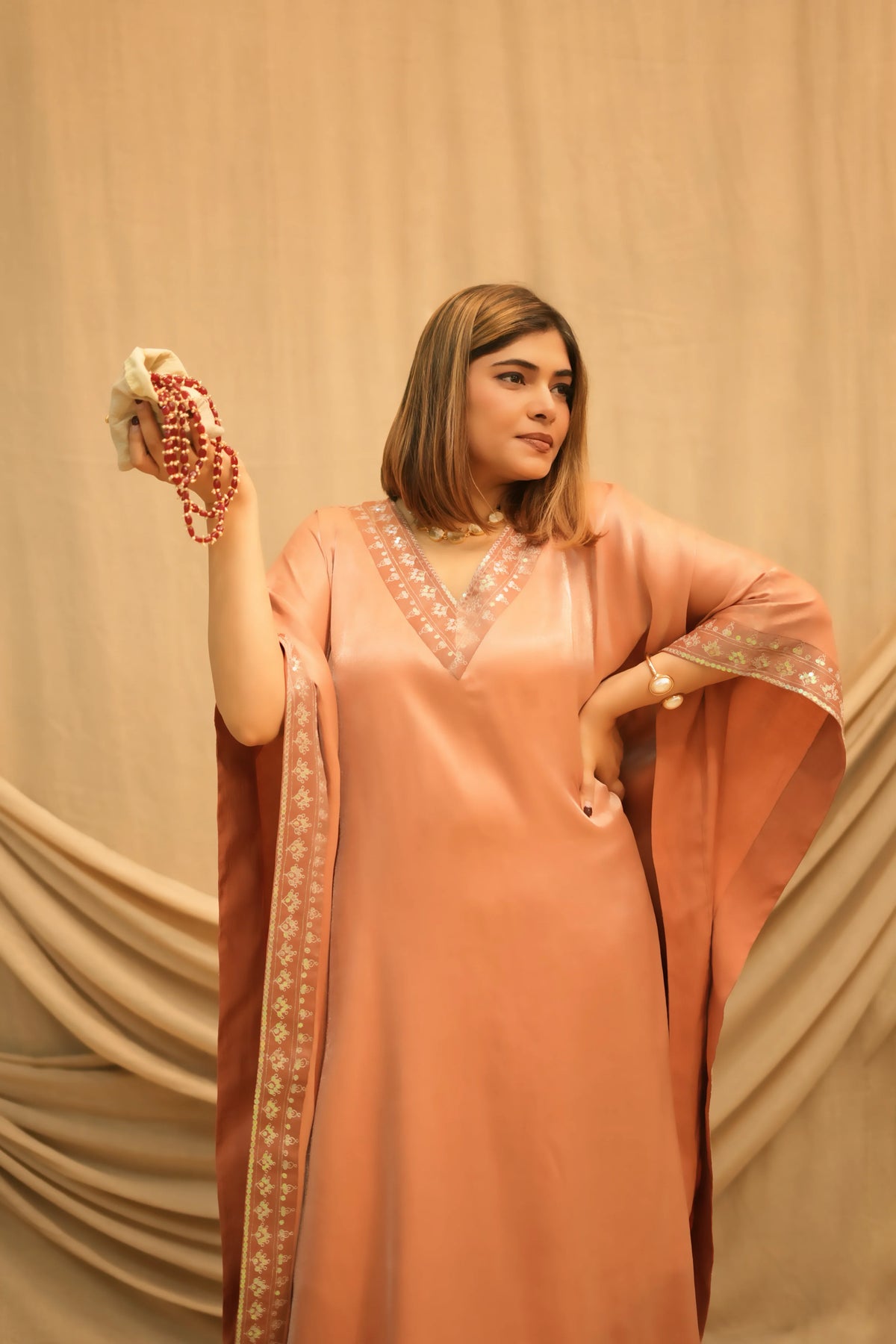 Gulnaar Festive Kaftan Co-Ord Set