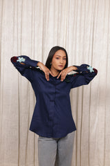 Dark Blue Cotton Shirt