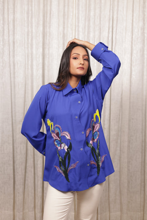 Electric Blue Shirt