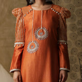 Burnt Orange Bali Suit