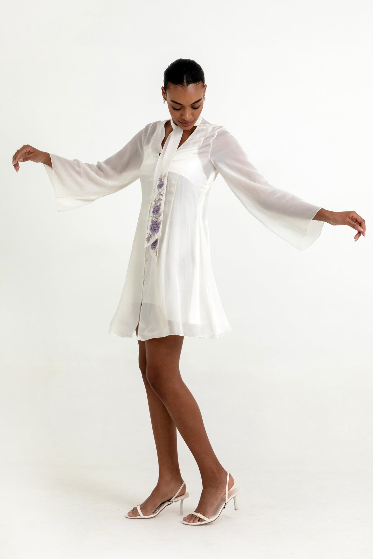 Aubrielle Dress in Morning White