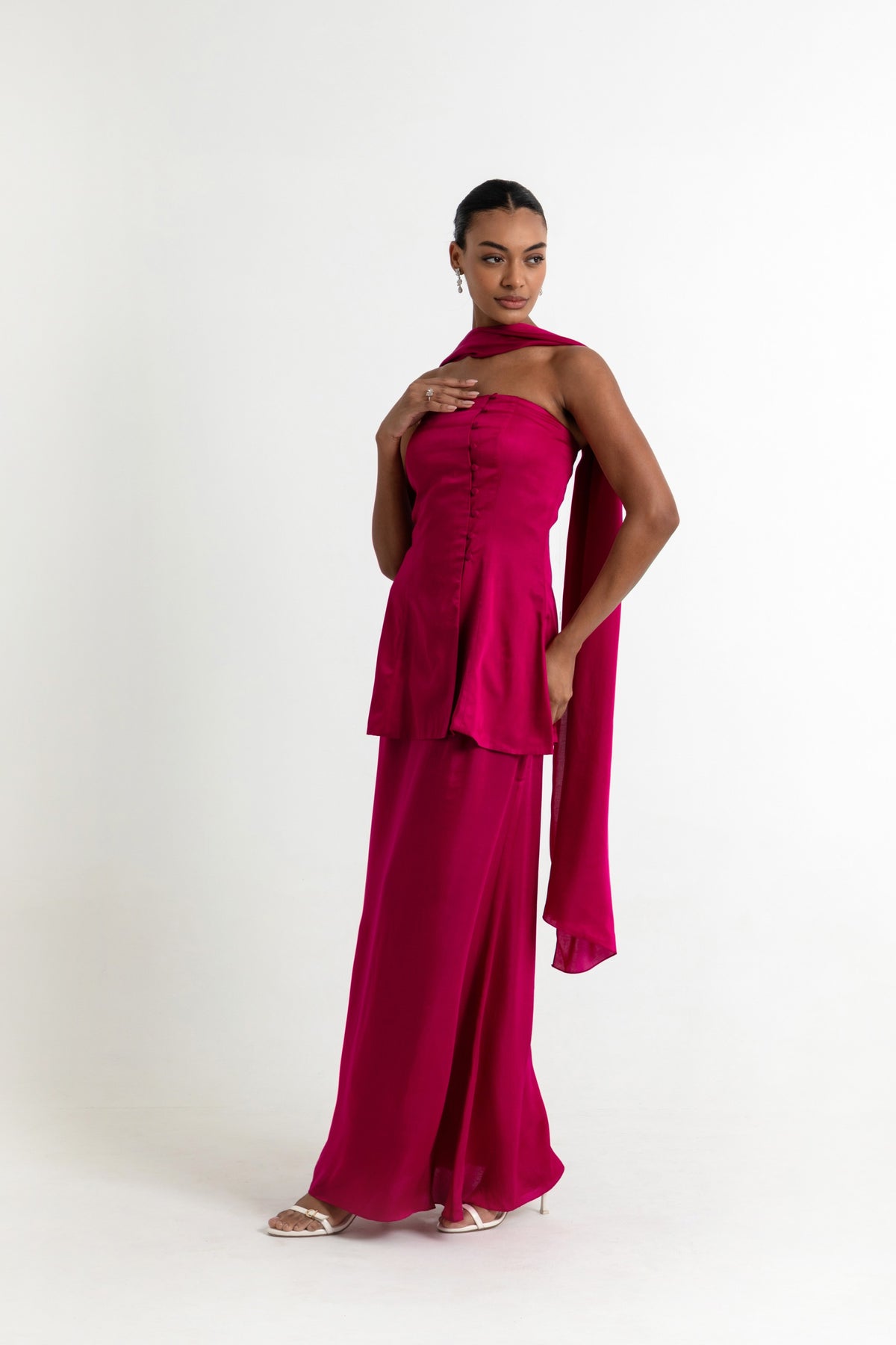 Adaline Co-ord Set with Scarf