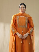 Orange A Line Suit Set