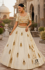 Ivory Jwellery Lehenga Set