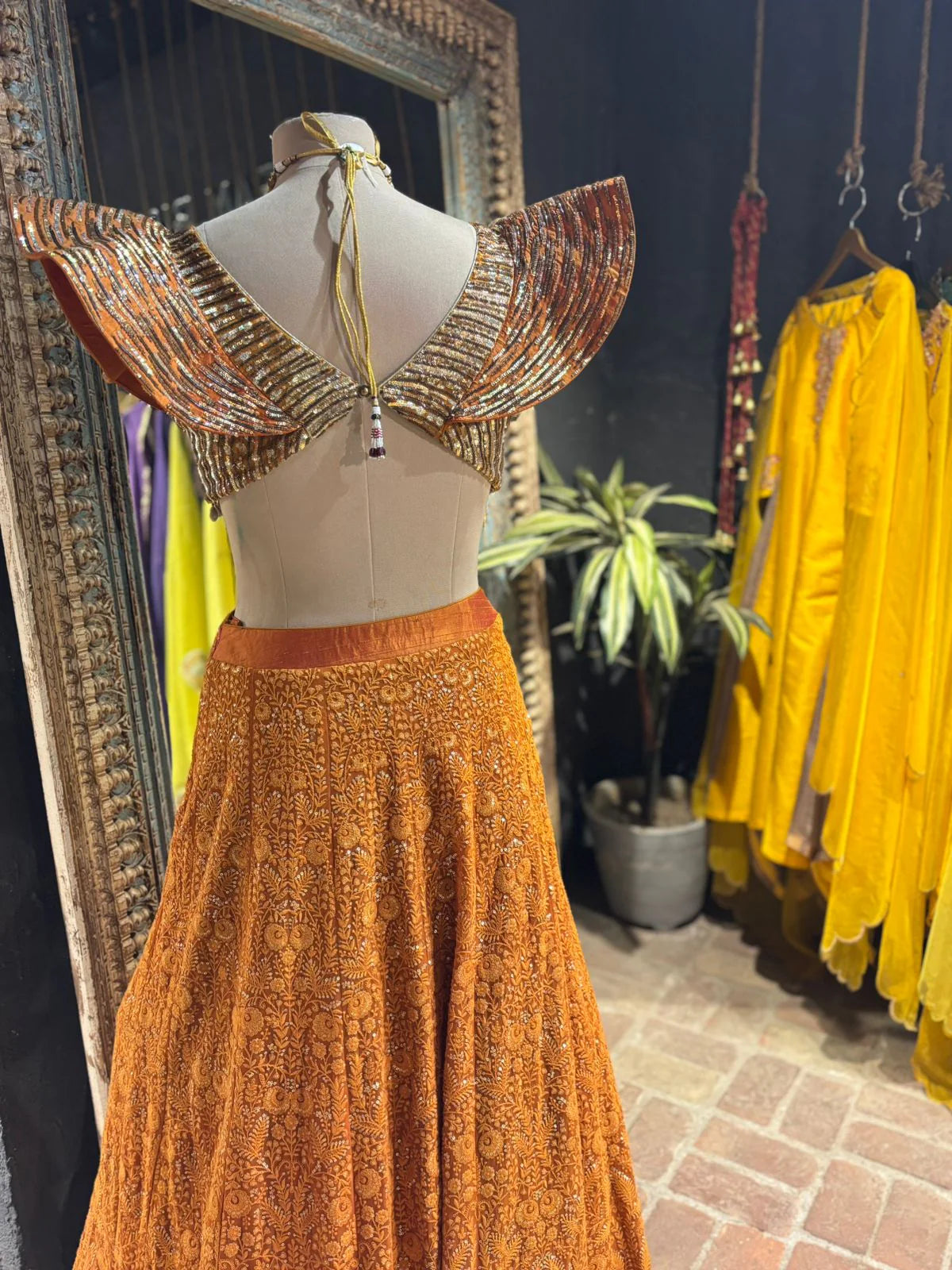 Amber Orange Shine Ensemble