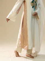 Ivory Handpainted Kurta Suit Set