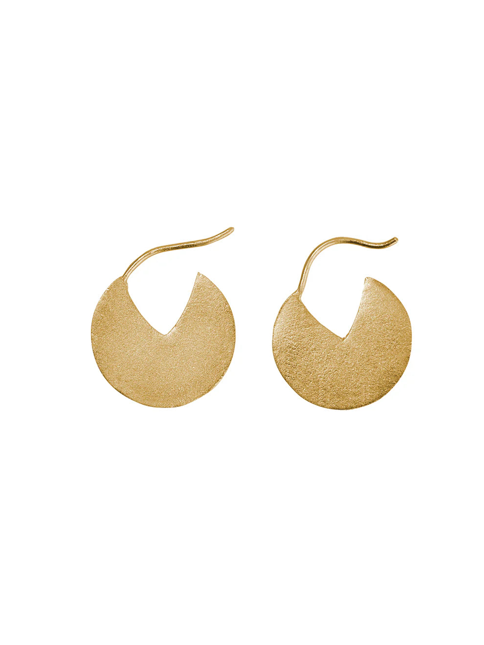 Golden Crescent Earrings