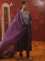 Purple Shringar Anarkali Suit Set