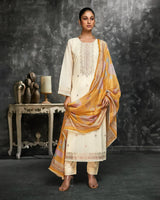 Pure Lawn Cotton Suit With Handwork & Lace Border