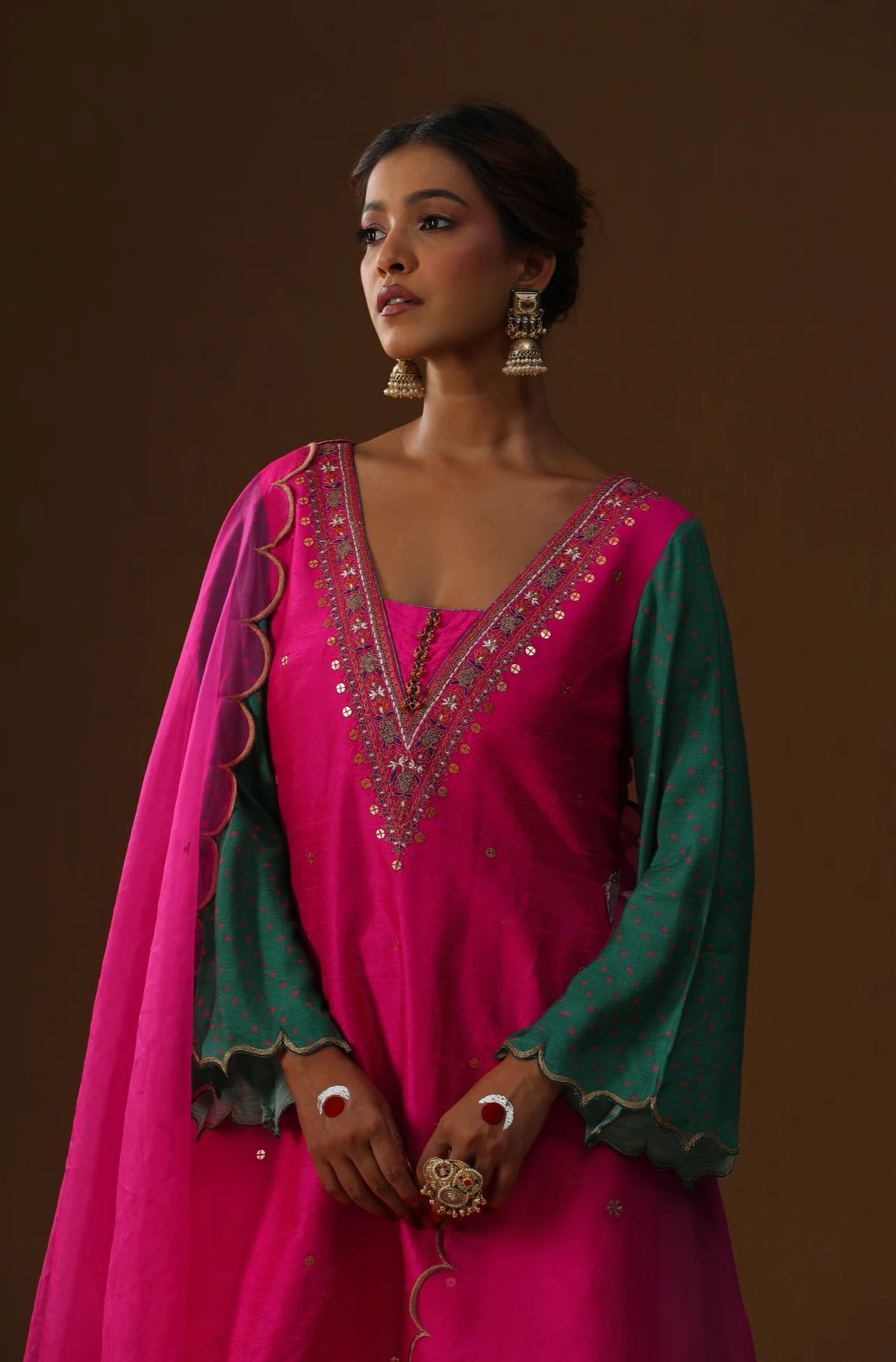 Rangreez Embroidered Suit Set
