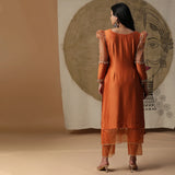 Burnt Orange Palki Suit Set