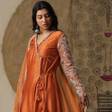 Burnt Orange Angrakha Set