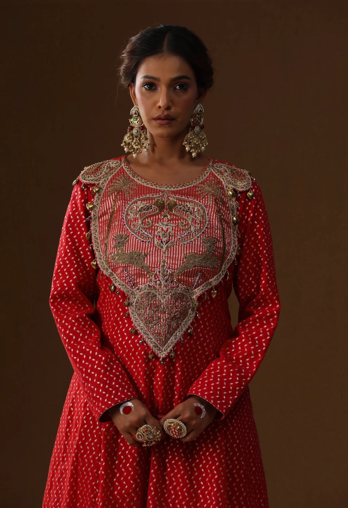 Red Kastoori Sakhi Prem Suit Set