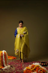 Mustard Yellow Sakhi Suit Set