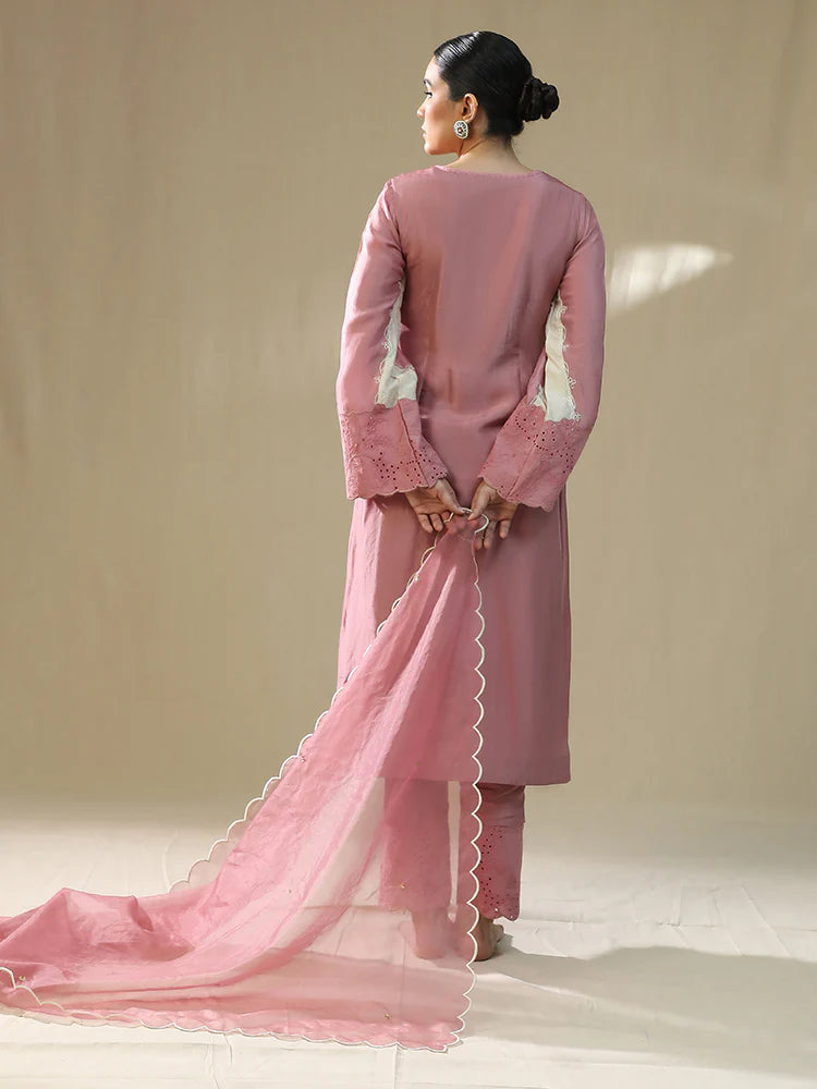 Dusty Pink Handpainted Suit Set