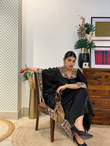 Raas Mashru Kalamkari Kaftan And Pants