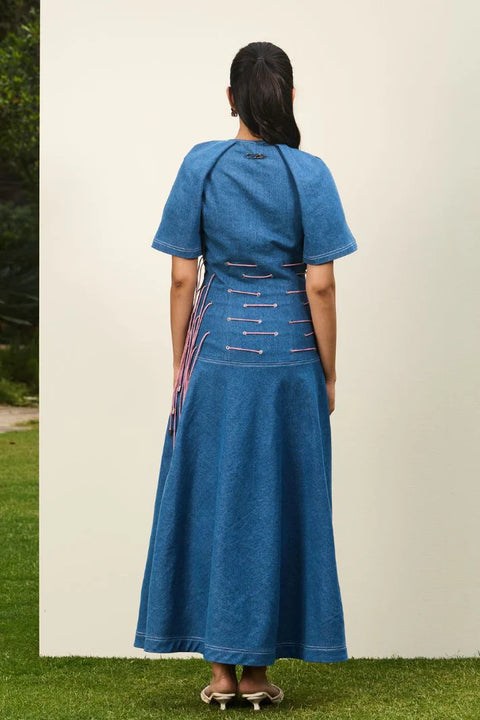 Mirage Lace-Up Dress