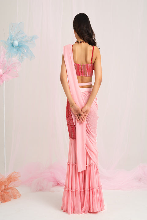 Elegant Drape Sharara Set