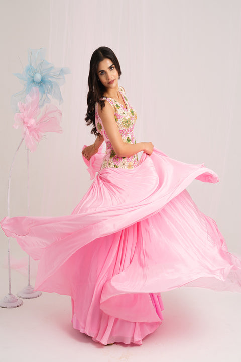 Floral Elegance Gown
