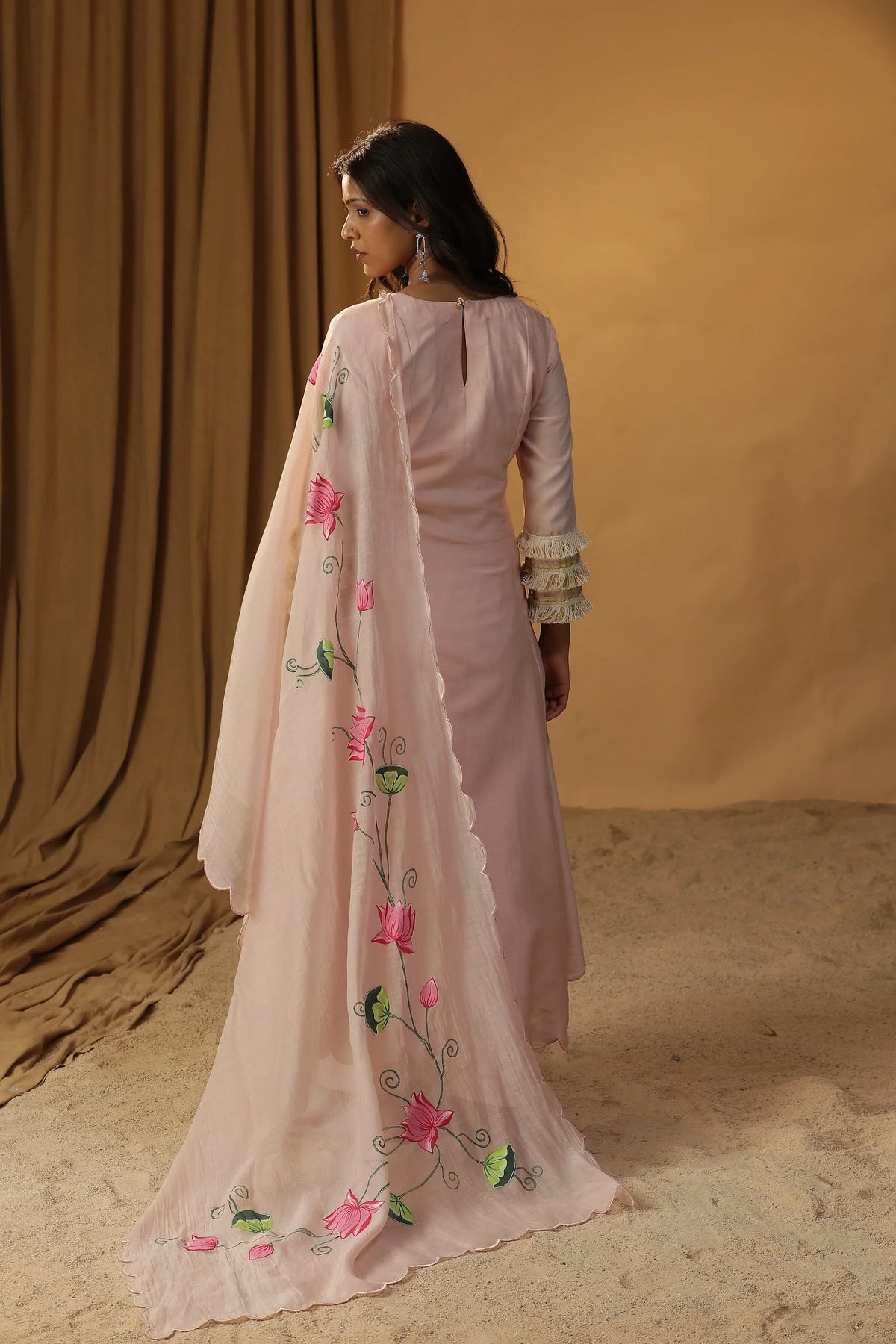 Baby Pink A-Line Suit Set
