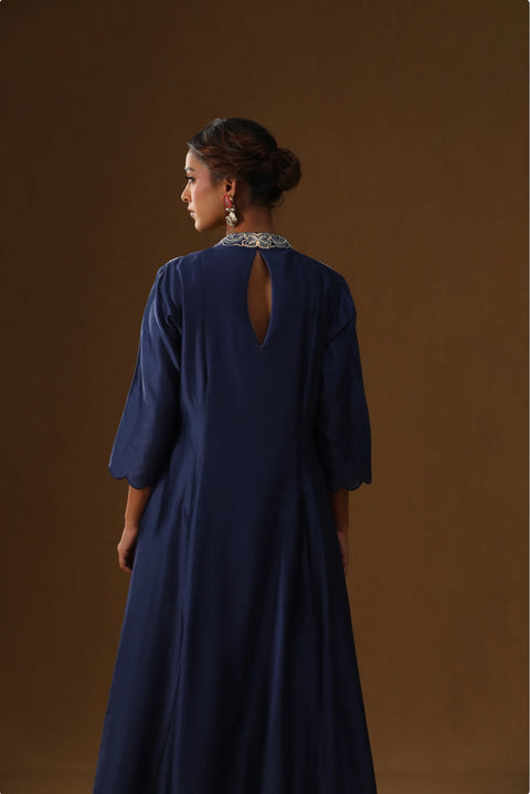 Royal Blue Shringar Ras Suit Set