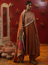 Orange Shringar Raas C York Suit