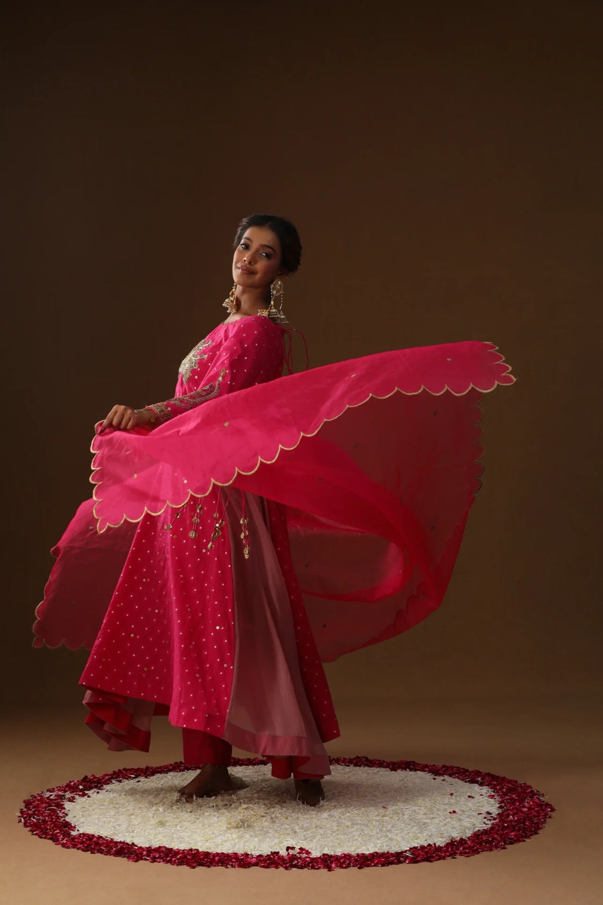 Gulabi Sindoor Saaj Suit Set