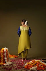 Mustard Yellow Sakhi Suit Set