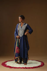 Royal Blue Shringar Ras Suit Set