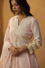 Baby Pink A-Line Suit Set