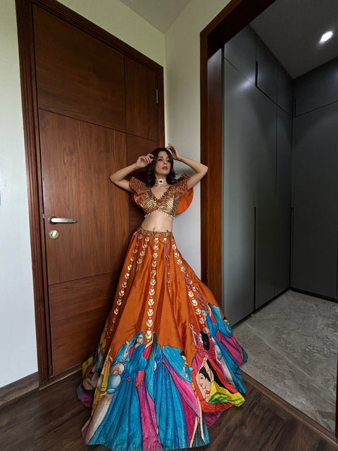 Vanshika Gaba In Modern Baraat Lehnga