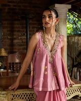 Nargis Draped Skirt And Top Set