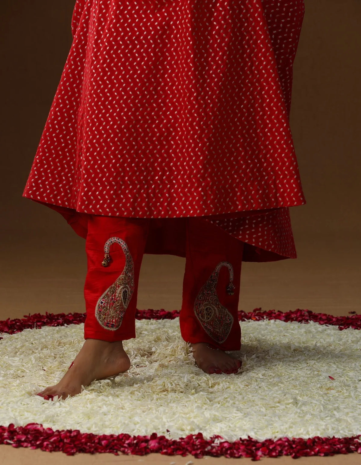 Red Kastoori Sakhi Prem Suit Set