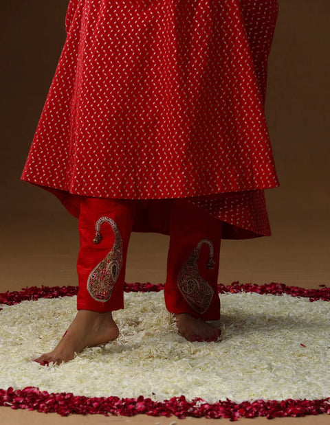 Red Kastoori Sakhi Prem Suit Set