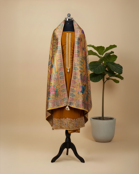 Pure Velvet Top With Tila Work And Heavy Banarsi Dupatta