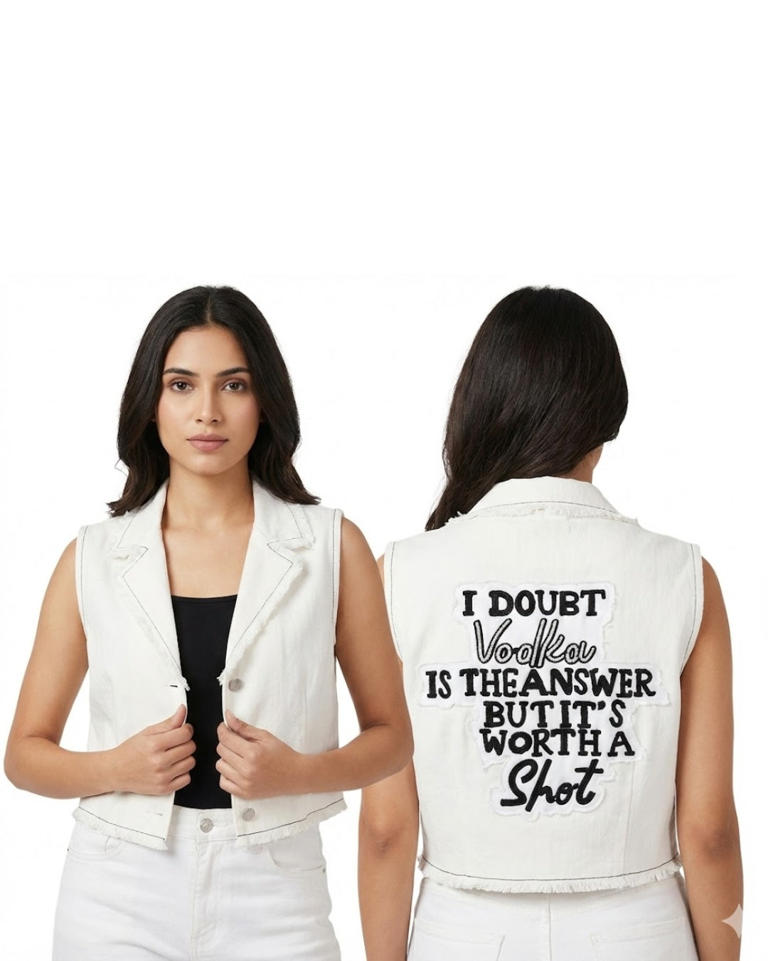 White Denim Jacket