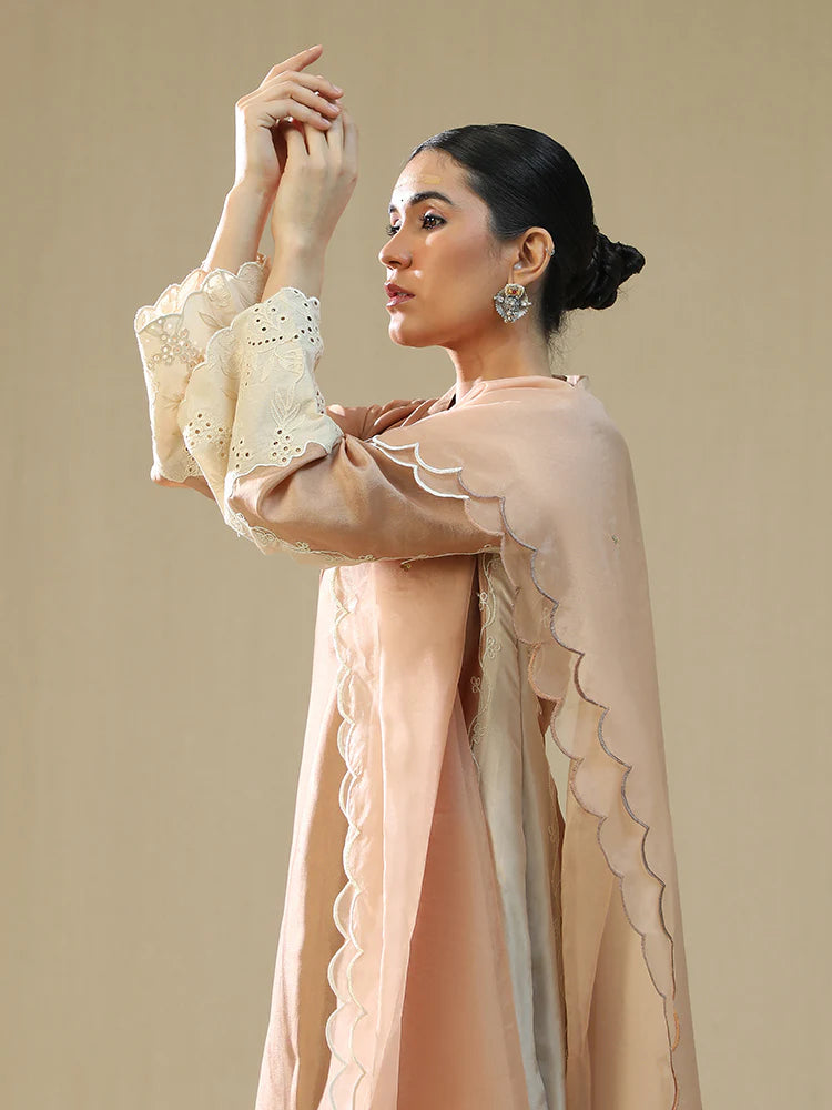 Rose Gold Handpainted Suit Set