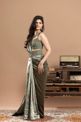 Velvet Saree