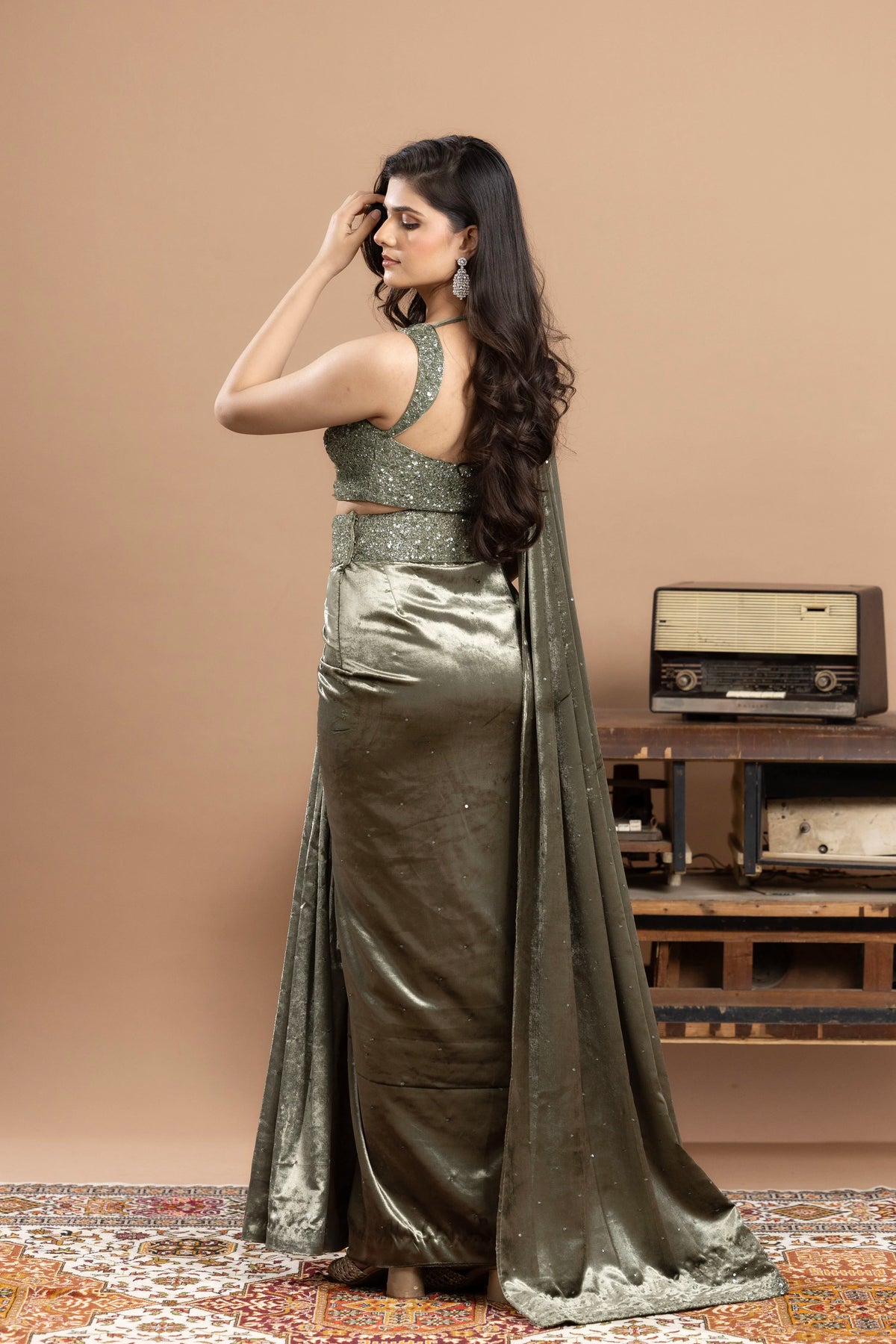 Velvet Saree